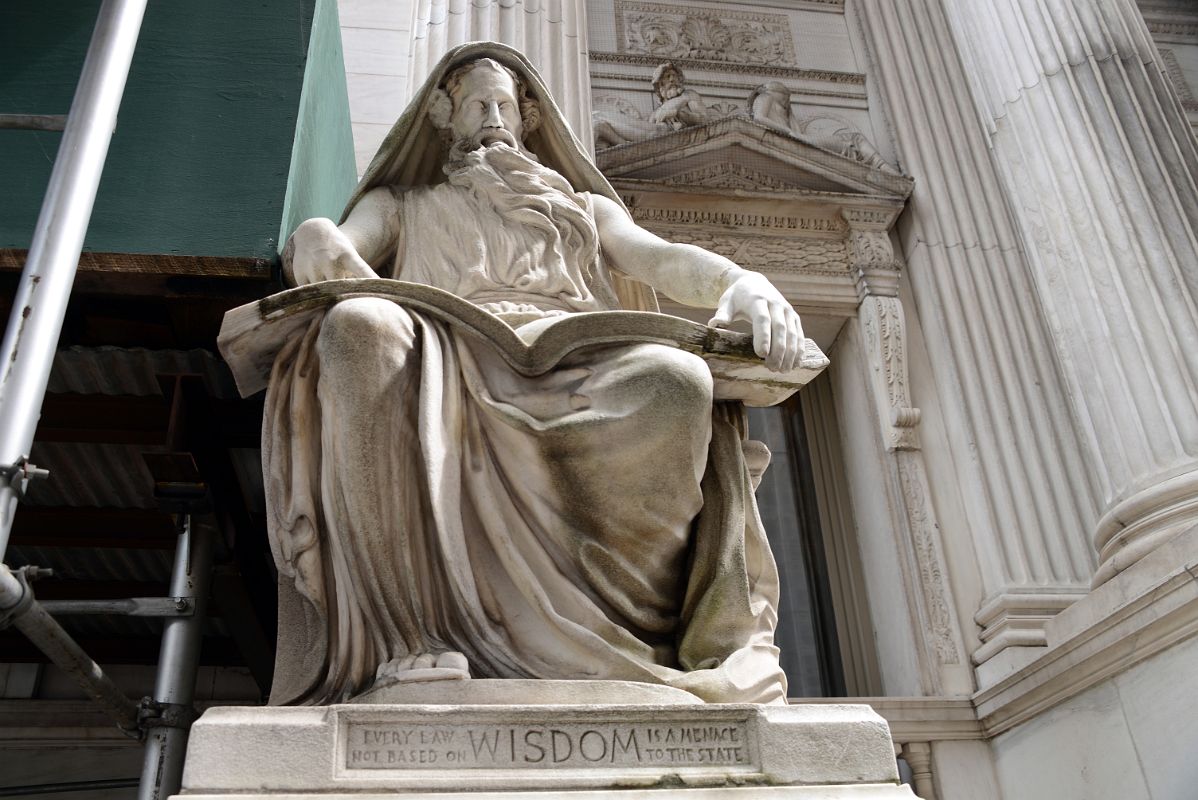 14-02 Wisdom Statue By Frederick Ruckstull In Front Of Appellate Division Courthouse of New York State New York Madison Square Park